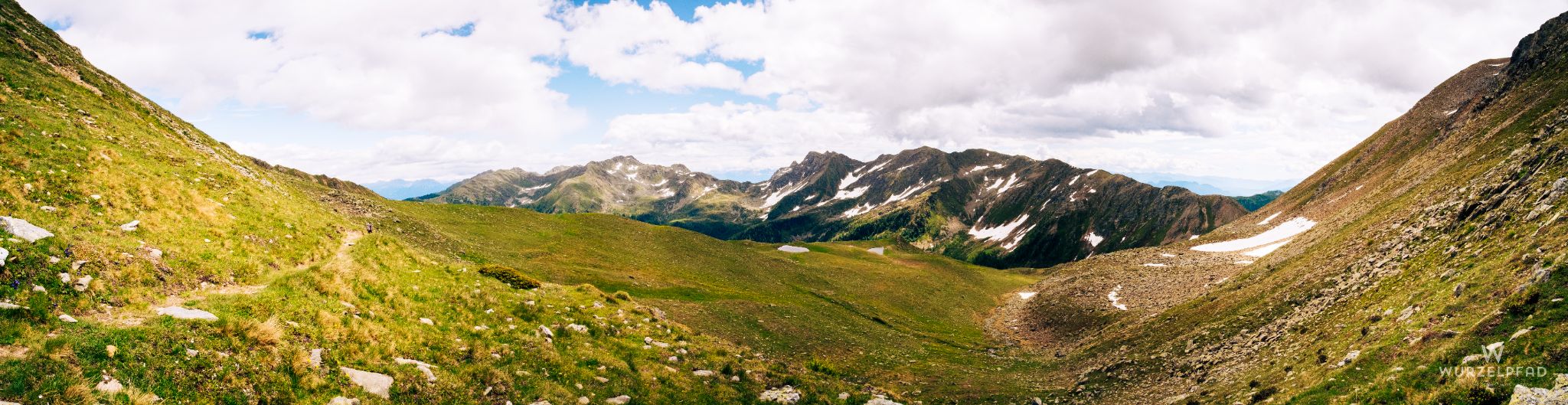 Blick in Richtung Stübele, Schrummscharte und Schrummspitze